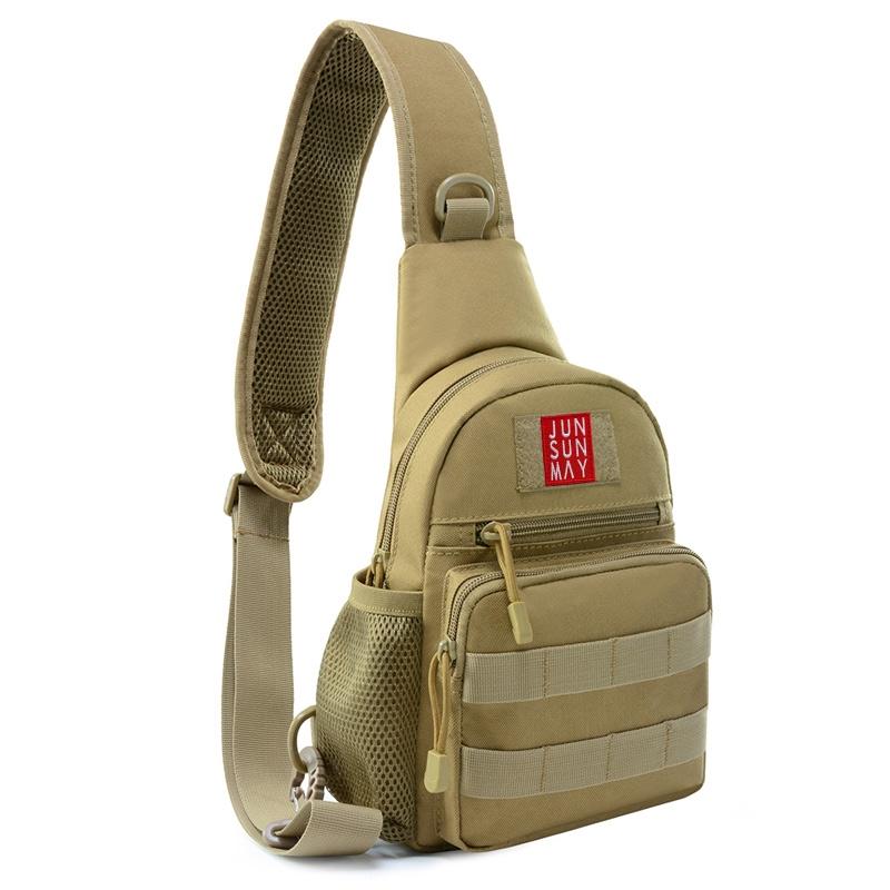 Waterproof Crossbody Chest Pack For Outdoor Sports Lightweight & Durable - Khaki