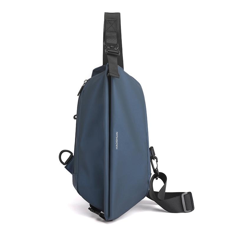 Men Casual Shoulder Bag Chest Pack For On The Go Convenience - Dark Blue