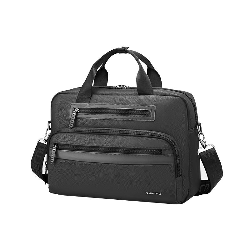 Versatile Men Laptop Briefcase - Black