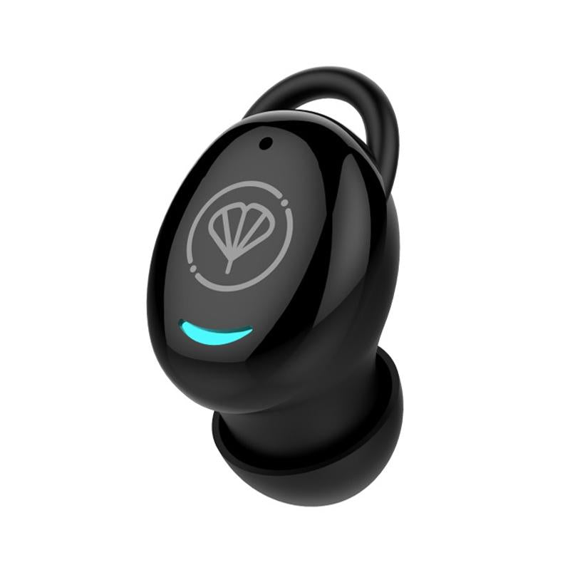 Mini Invisible Bluetooth Earphone - Single Ear Stereo Wireless - Black