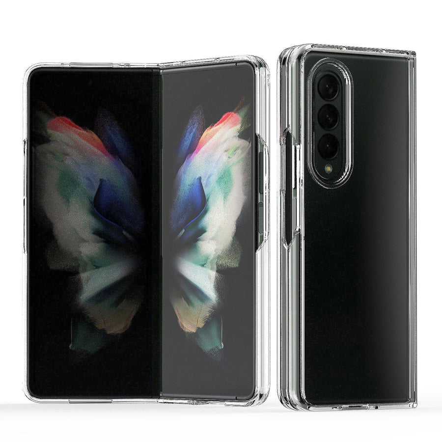 For Samsung Galaxy Z Fold4 5G Clear Acrylic Tpu Phone Case - Transparent