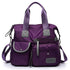 Versatile Oxford Cloth Shoulder Bag for Women - Purple