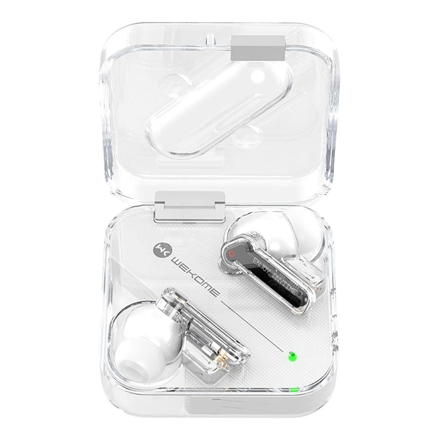 Vanguard Transparent Wireless Bluetooth Earphones - White