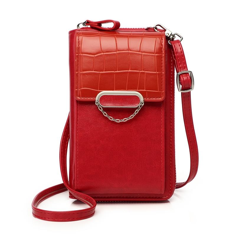 Versatile Women Crossbody Wallet For Phones - Red