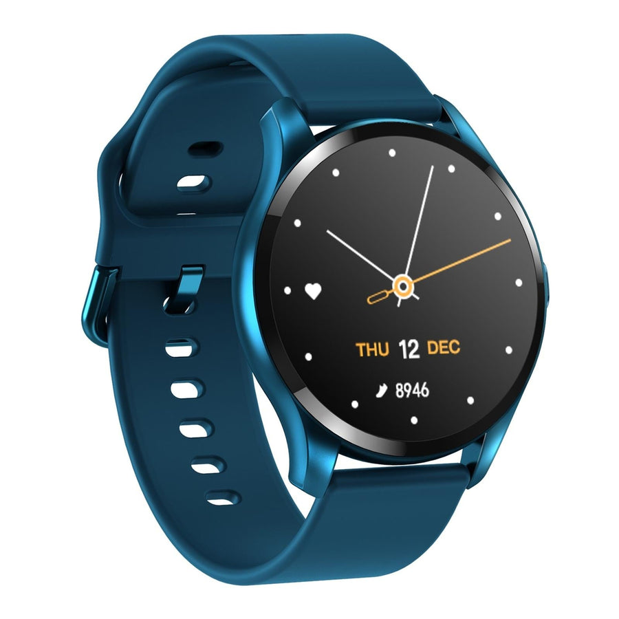 1.28 Inch Tft Colour Screen Ip67 Waterproof Smart Watch Support Body Temperature Monitoring / Sleep Monitoring / Heart Rate Monitoring - Blue