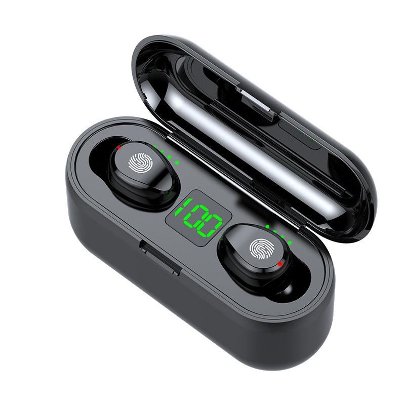 Wireless In-ear Bluetooth Headset with Noise Reduction and Long Battery Life - Black