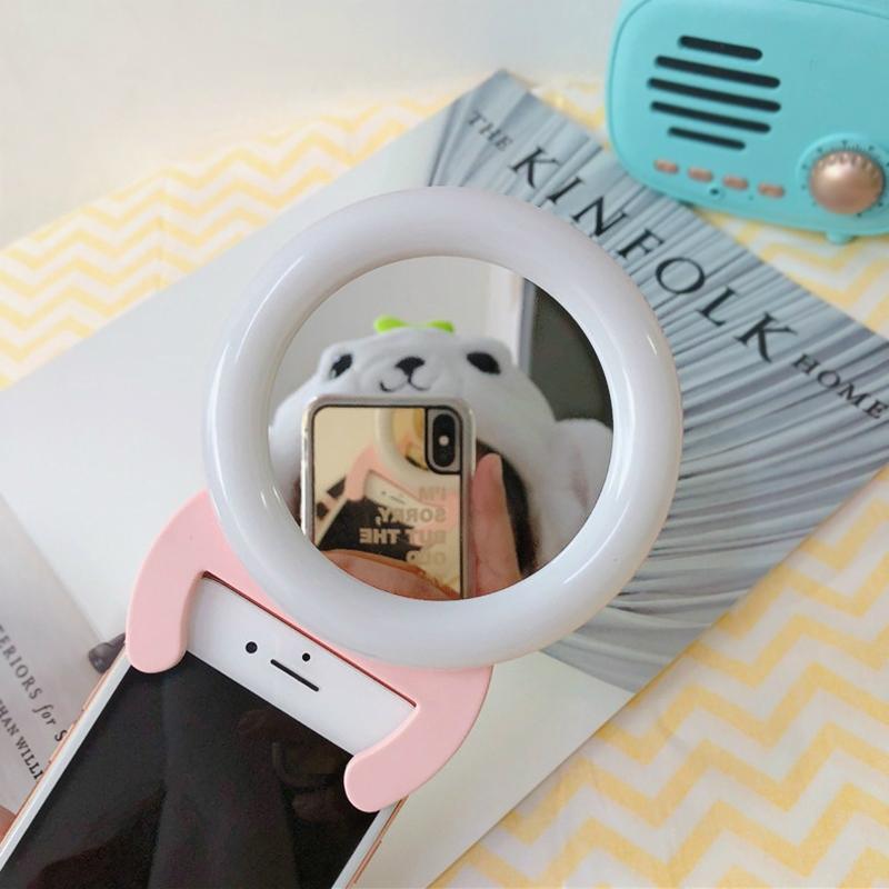 Portable Handheld Live Light for Mobile Self-timer - Pink