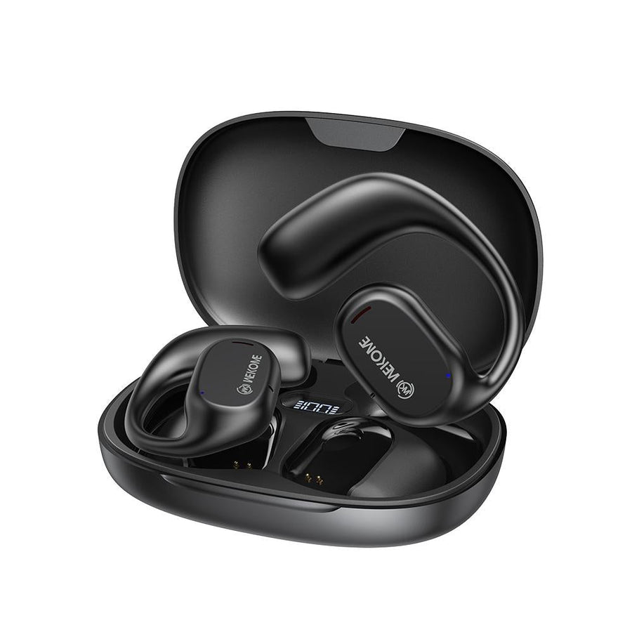 Wireless Bluetooth Earphone - Wk Va15 Air Conduction - Ear Hanging - Black