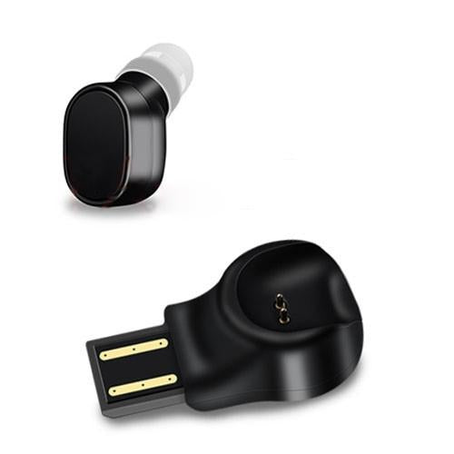 Portable Magnetic Bluetooth Earbud for Iphone - Lesiri X12 - Black