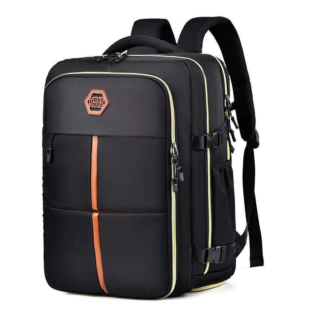 Large Capacity Travel Shoulder Bag For Students - Black