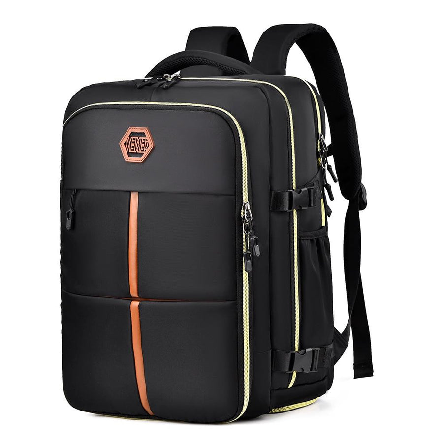 Large Capacity Travel Shoulder Bag For Students - Black