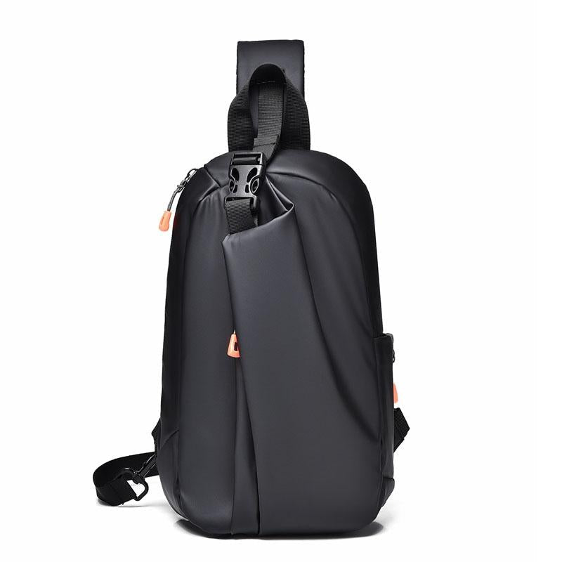 Versatile Crossbody Chest Bag For Casual Or Sports Use - Black