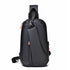 Versatile Crossbody Chest Bag For Casual Or Sports Use - Black