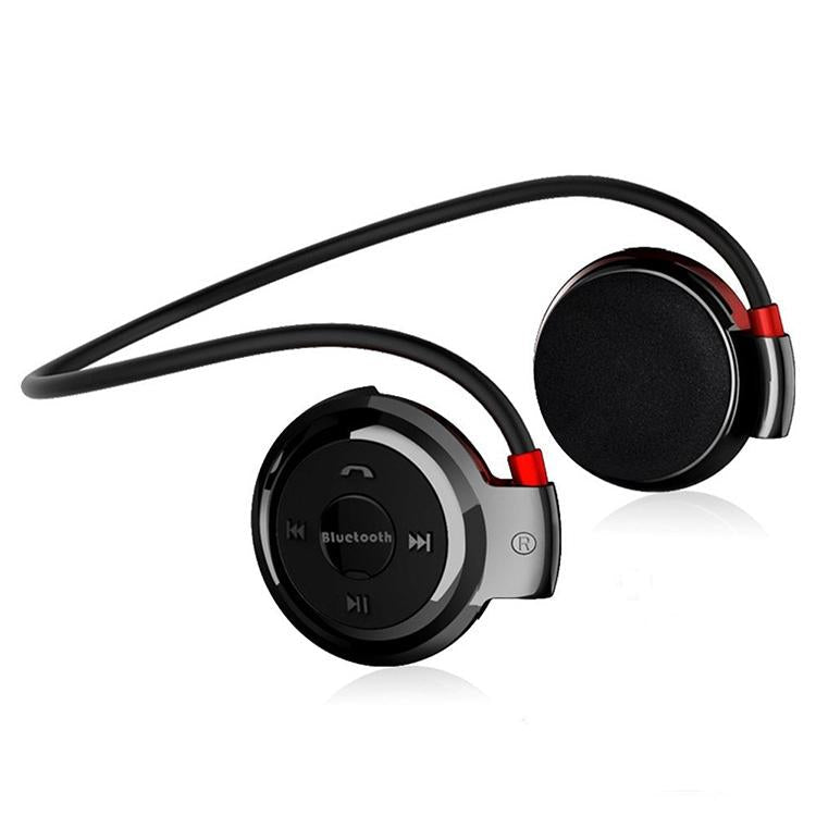 Wireless Mini-503 Earphones with Fm Radio & 32gb Tf Card Support - Black