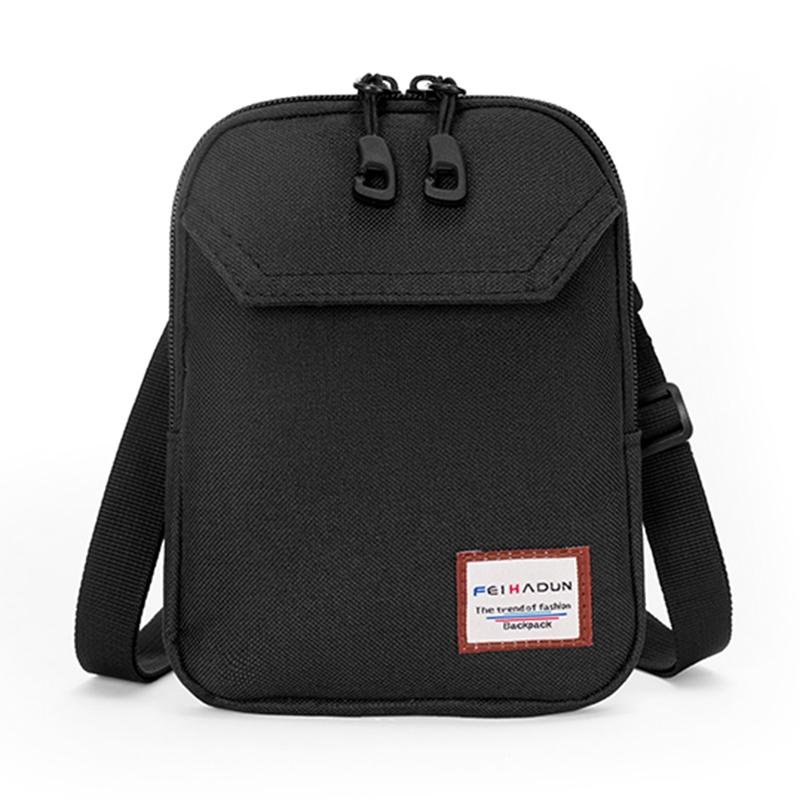 Adjustable Frosted Mobile Phone Bag 19 X 15 X 2Cm - Black
