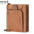 Anti-magnetic Rfid Men Wallet - Secure Protection - Khaki