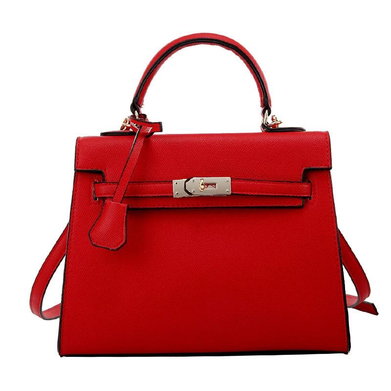 Stylish Winter Crossbody Bag for Women - Single Shoulder Kelly Design - Red