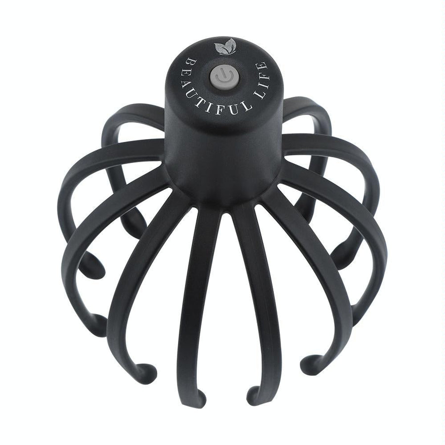 Vibrating Scalp Massager For Stress Relief Black