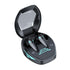 Wireless Gaming Earphones with Noise Reduction - Black