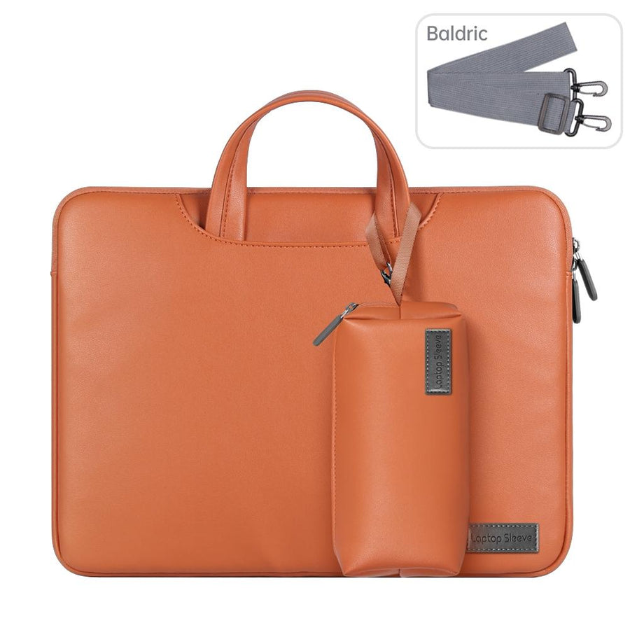 13 / 14 Inch Waterproof Laptop Bag with Power Pack - Inner Bag - Brown