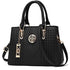 Women Leather Messenger Handbag - Stylish and Functional - Black