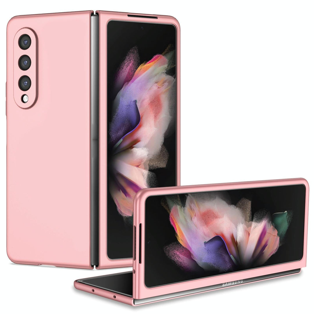 For Samsung Galaxy z Fold4 5G Foldable Armor Phone Case - Compact and Durable - Pink