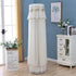 170cm Vertical Lace Air Conditioner Dust Cover - Round Column - White