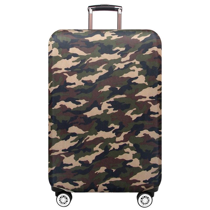 Protective Dustproof Cover for Travel Trolley Suitcase - Small Size - Camouflage 1