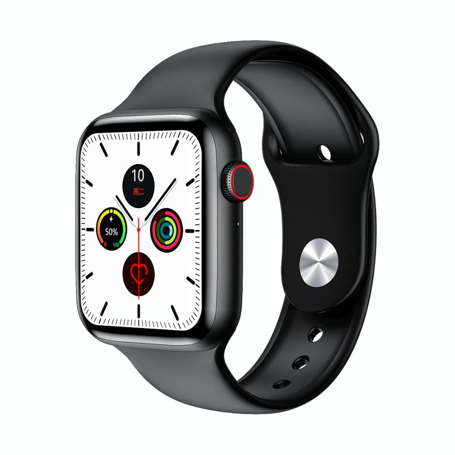 1.75 Inch Ips Smart Watch Waterproof Temp / Heart / Bp / Sleep Monitoring - Black