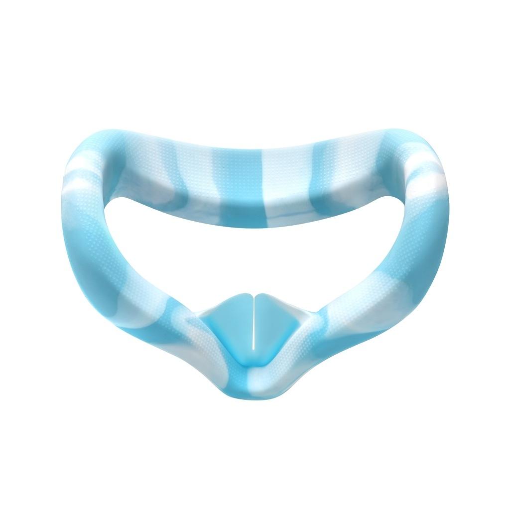 Silicone Vr Eye Cover for Oculus Quest 2 - Anti-sweat - White Blue