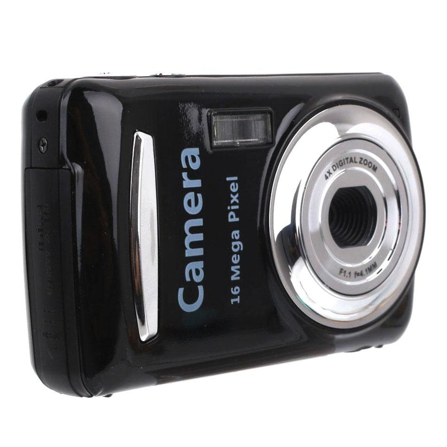 16mp Mini Digital Camera for Kids - 2.4 Inch 720p Cute Cartoon Design - Multifunctional Toy for Children's Birthday - Bl