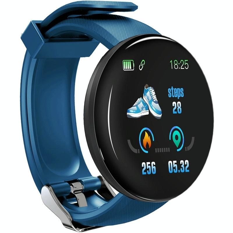 Smart Watch With Call Reminder And Health Monitoring - Waterproof - Blue