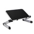 Adjustable Folding Laptop Stand - 360 Degree Rotation Aluminum Alloy - Black