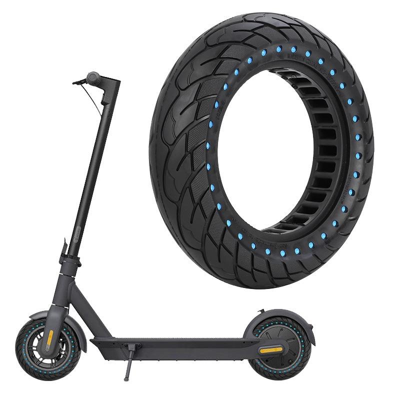 10 Inflatable Honeycomb Solid Run-flat Tire Electric Scooter - 36Mm Slot Blue