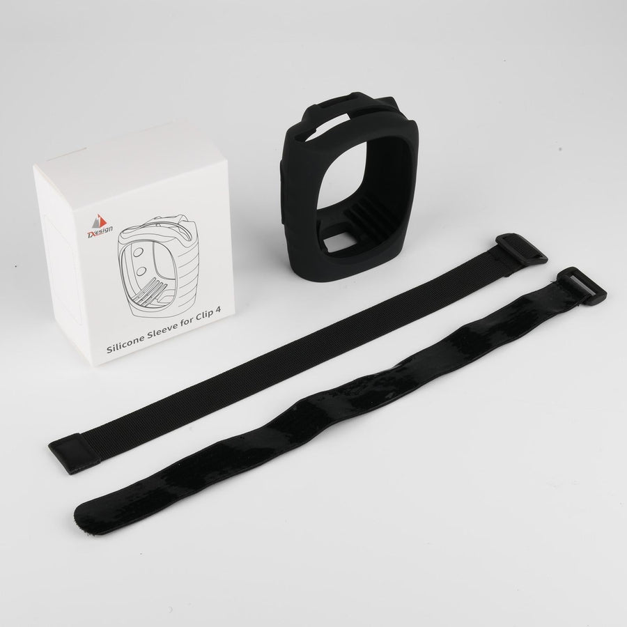 Silicone Case with Straps for Jbl Clip 4 Bluetooth Speaker - Black