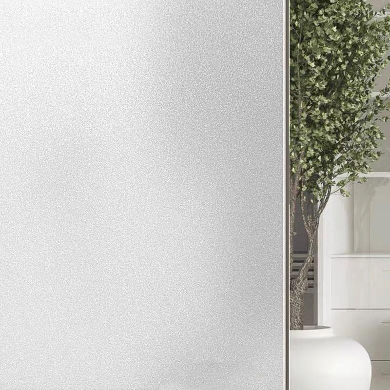 30cm Wide Electrostatic Frosted Window Film for Thermal Insulation - Glue-Free Pure Matte - 30Cm Wide/Meter