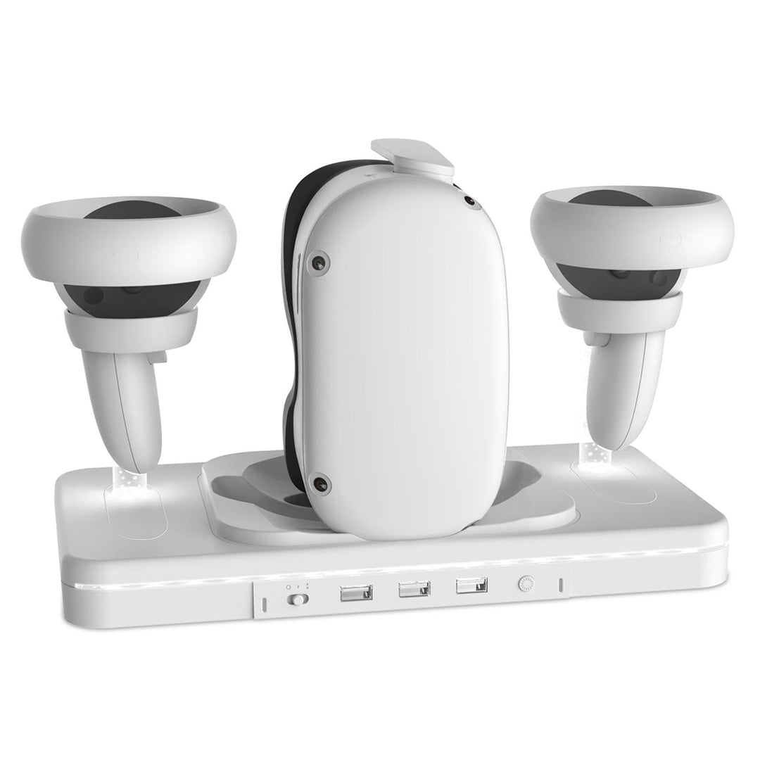 Meta Quest 2 Wireless Vr Charger with Colourful Base