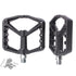 A Pair Of Wide Anti-Slip Nylon Bike Pedals - Black