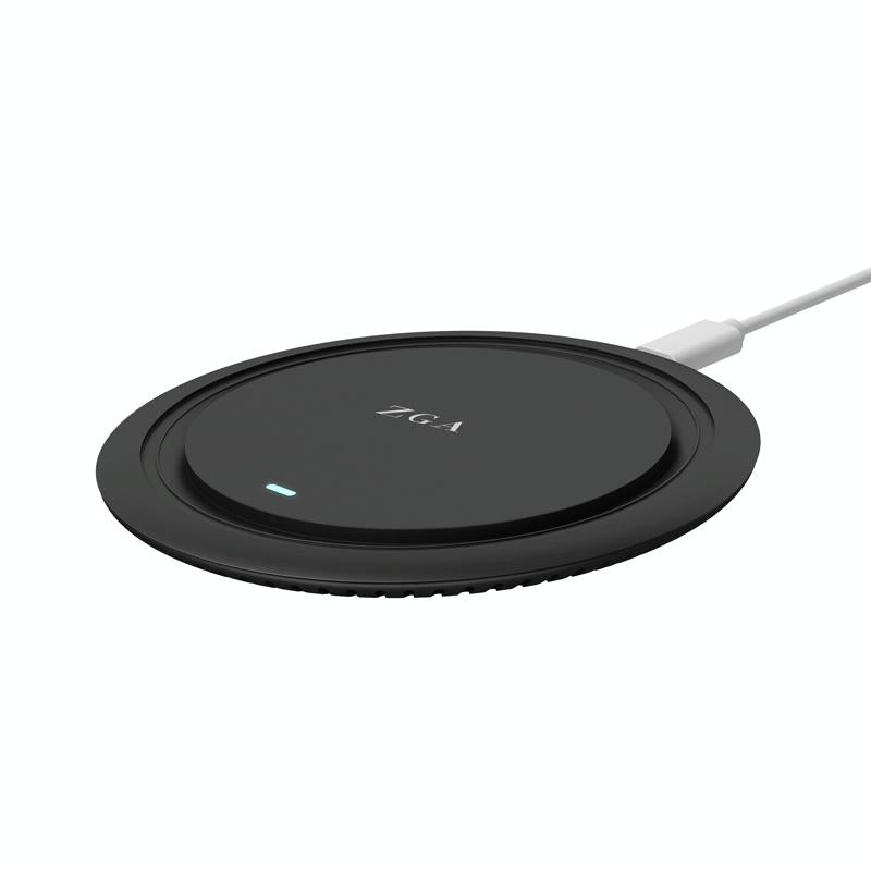 15W Desktop Wireless Charging Pad - Black