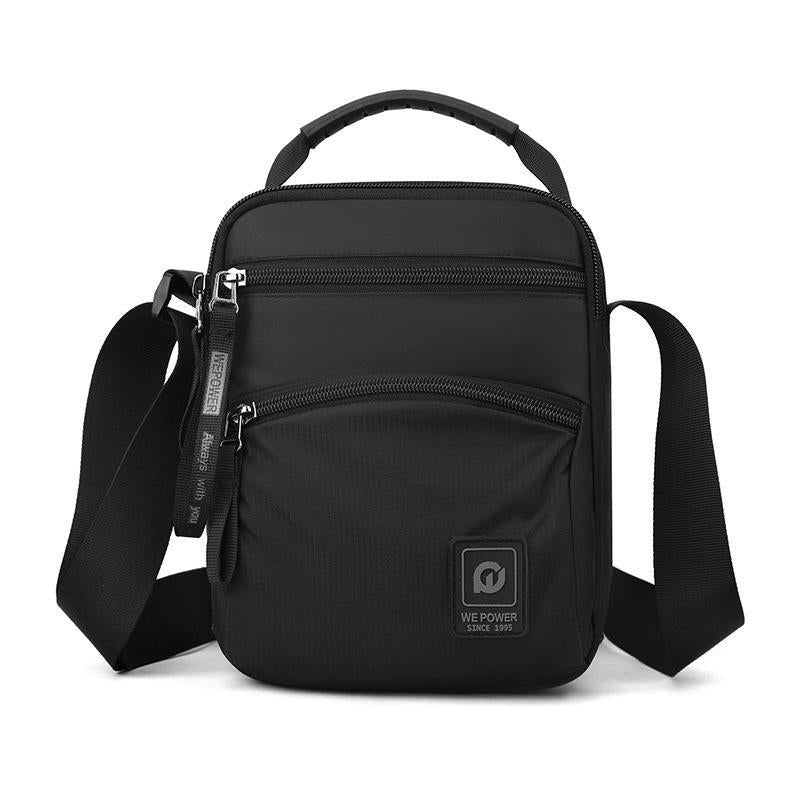 Waterproof Men Outdoor Messenger Bag Sports & Leisure Shoulder Bag - Black