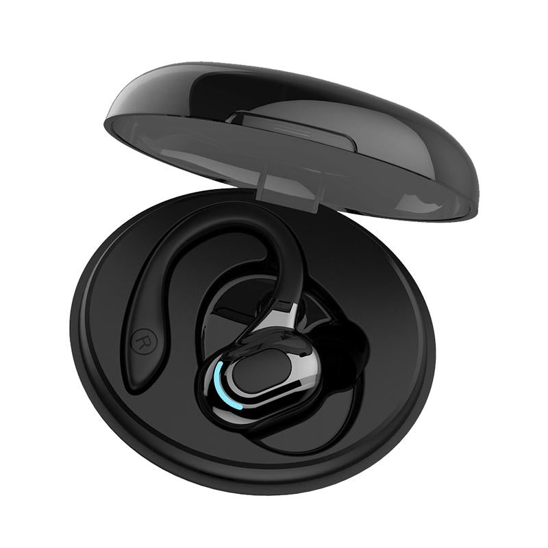 Wireless Bluetooth Earphones with Charging Case - F8 - Black Single Ear