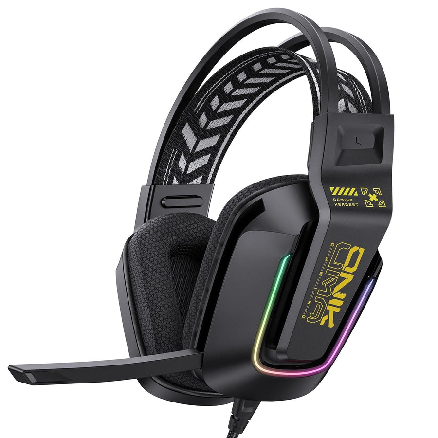 Rgb Gaming Headset With Microphone 2.2M Length - Black