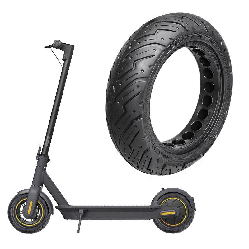 Solid Honeycomb 10x2.5 Explosion-proof Tire for Ninebot Max G30 Scooter - Black