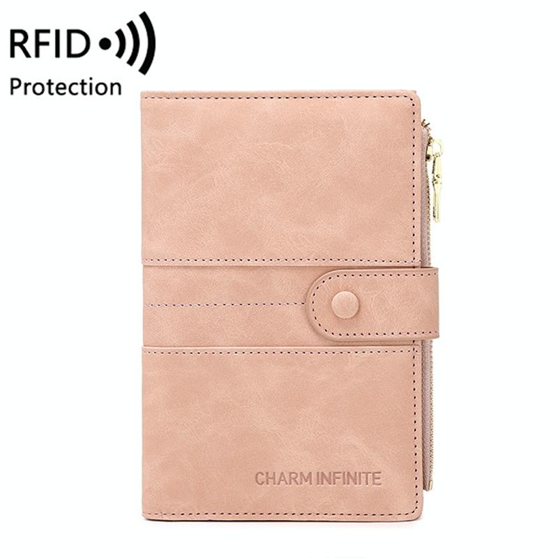 Rfid-protected Multi-card Travel Document Pouch - Pink