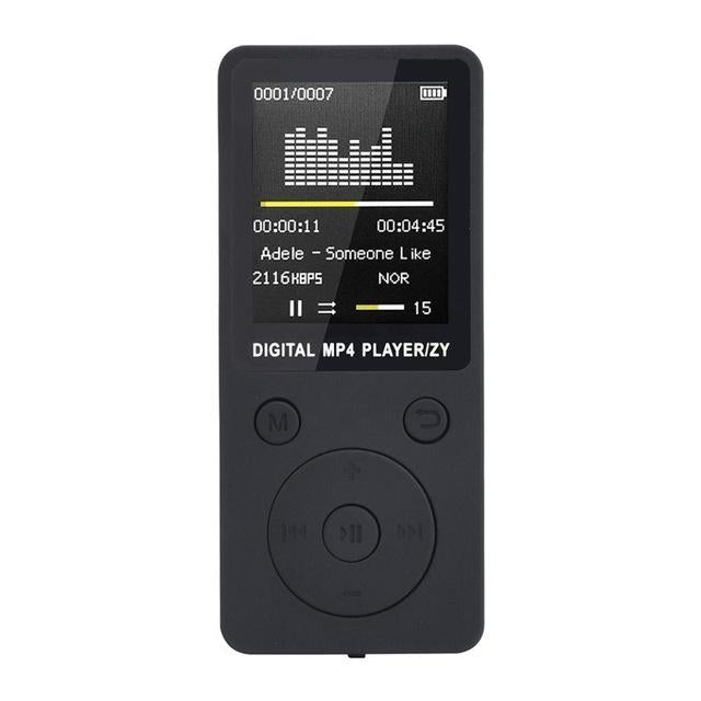 Portable Mp4 Music Player With Fm Radio & Recording Black - Black No Memory