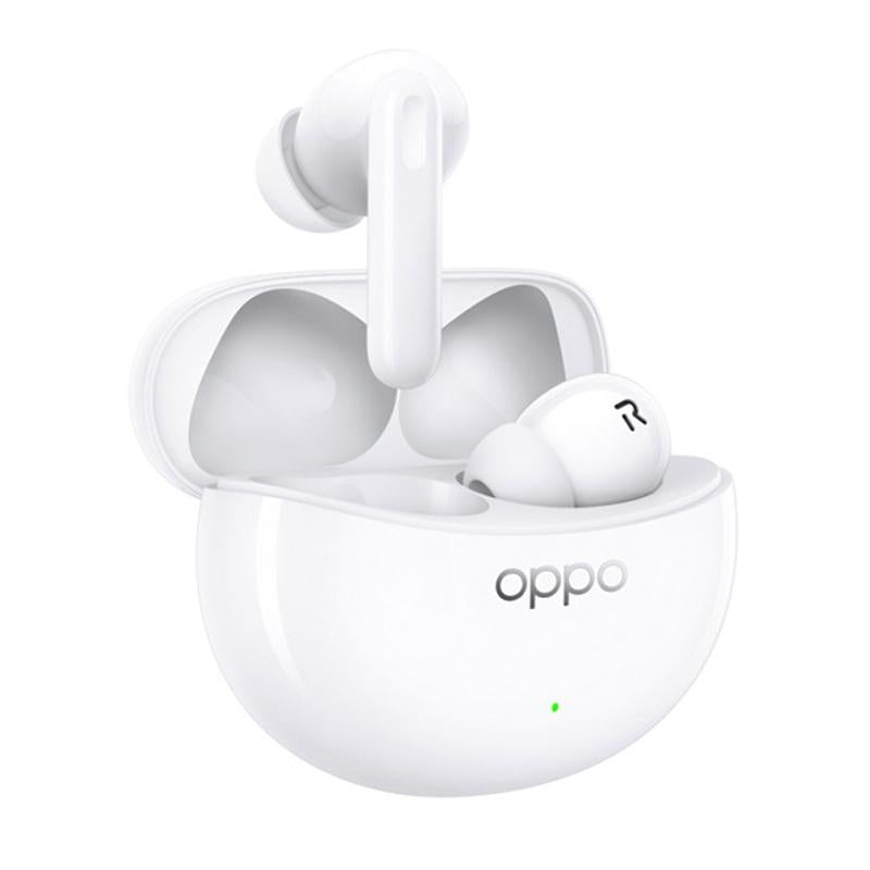 Wireless Active Noise-cancelling Earbuds for Sports and Music - White