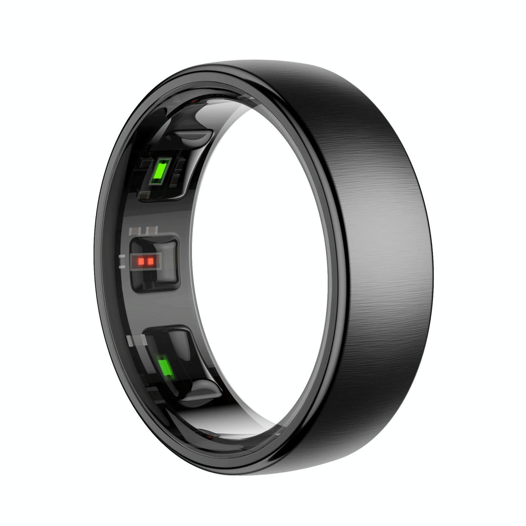 Smart Ring Heart Rate Blood Oxygen Sleep Sports Size 13 - Black