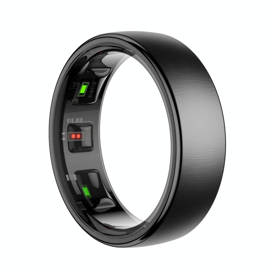 Smart Ring Heart Rate Blood Oxygen Sleep Sports Size 13 - Black