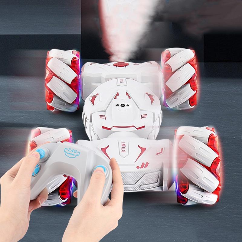 Stunt Car with 2.4g Remote Control - Single Rc Torsion Design - Red