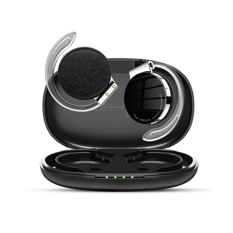 Waterproof Wireless Bluetooth Earphones with Noise Reduction - t & g F2 - Black